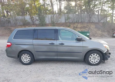 2007 Honda Odyssey Lx из США, поврежденный, VIN 5FNRL38257B004496